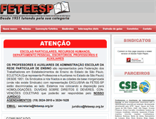 Tablet Screenshot of feteesp.org.br